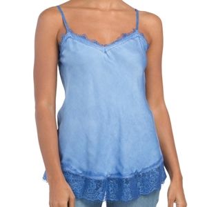 New RAYON Italian romantic lacy cami top by WI & CO J186